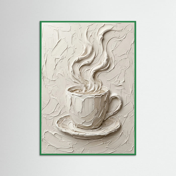 Green Wood Textured Elegance