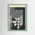 Green Wood Textured Tides 2 Poster