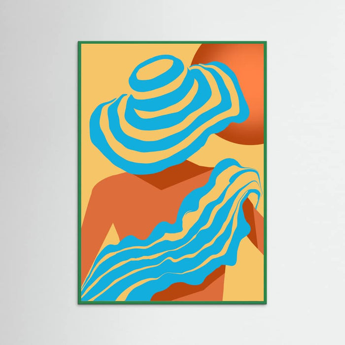 The Blue Sarong Poster – poster en kunstdruk