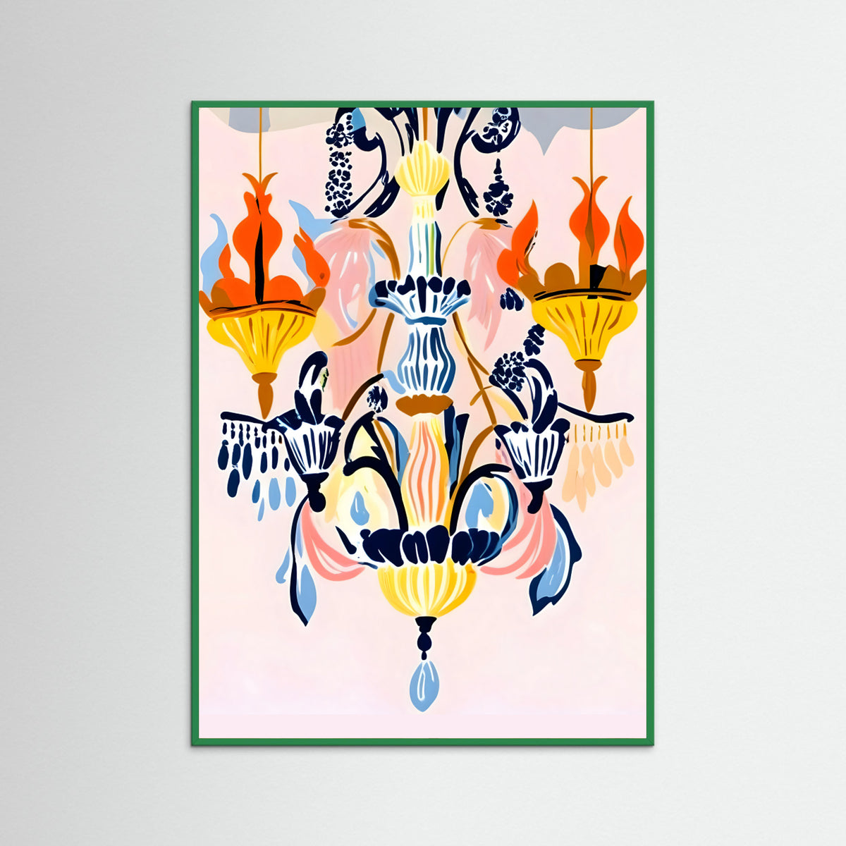 Green Wood The Chandelier Poster