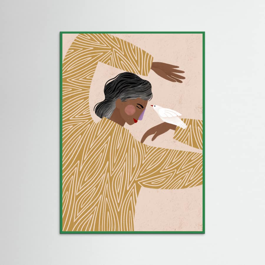The Woman With He Bird Poster – poster and art print