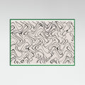 Green Wood Thin Shakey Lines Poster