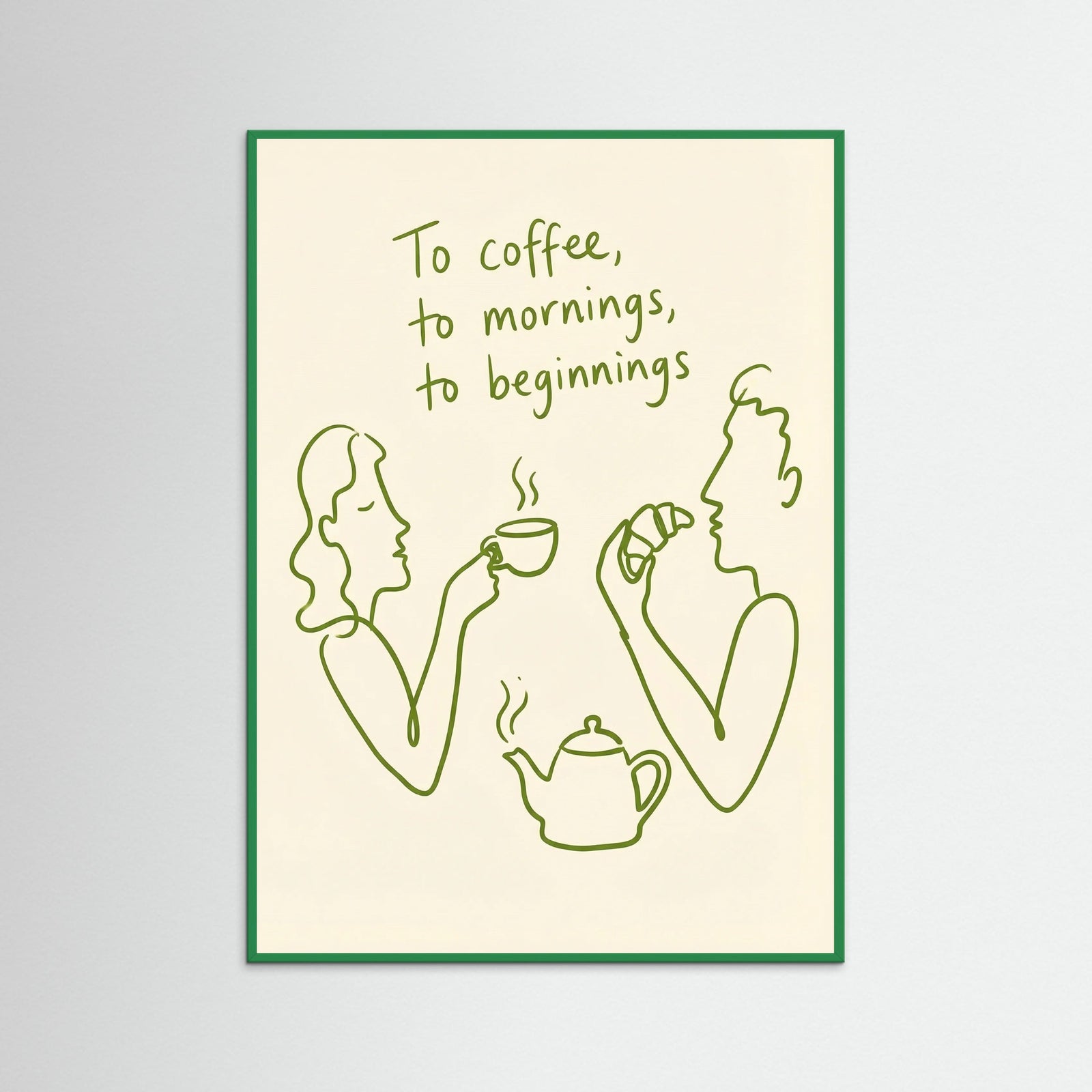 Green Wood Toast to Life