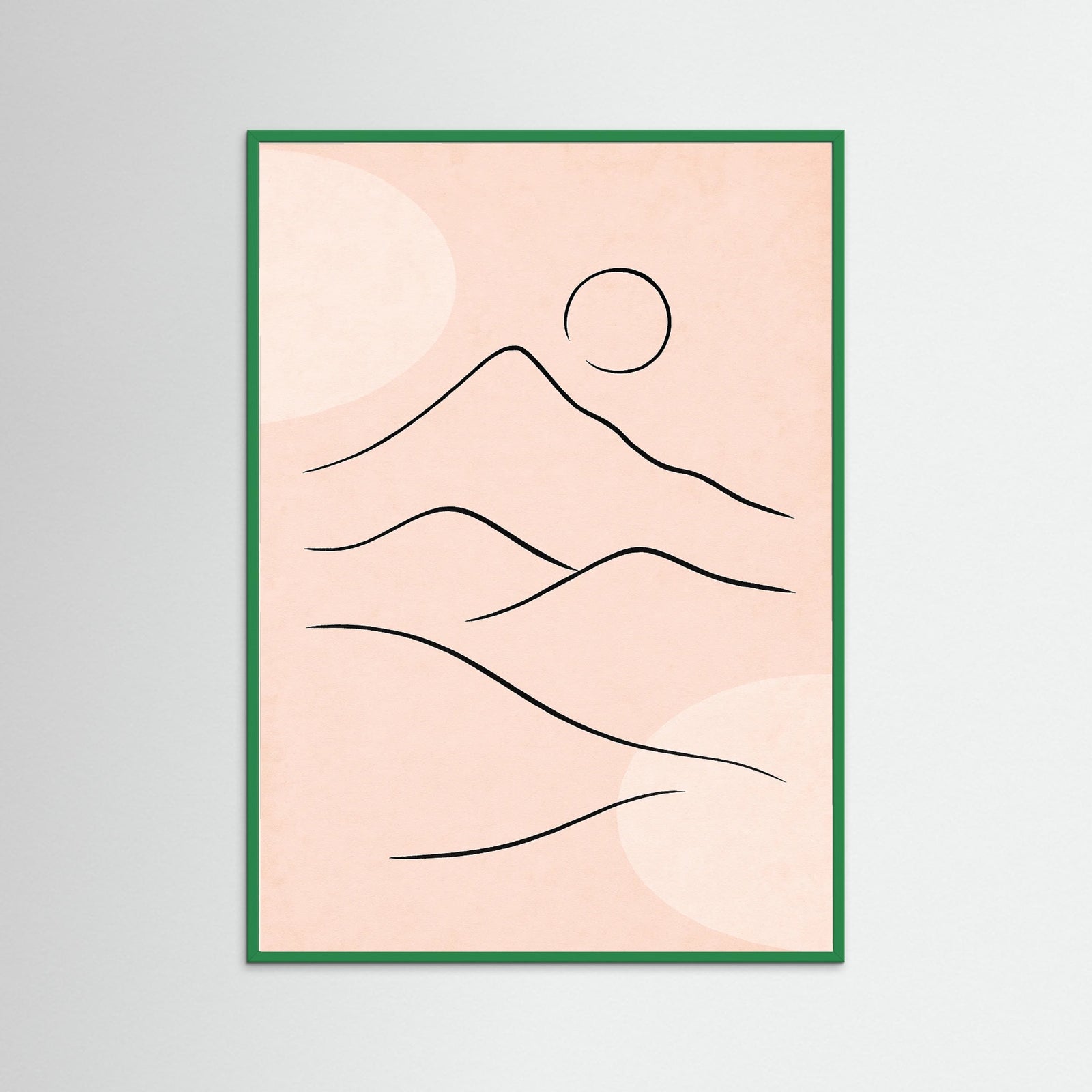 Green Wood Tranquil Outline