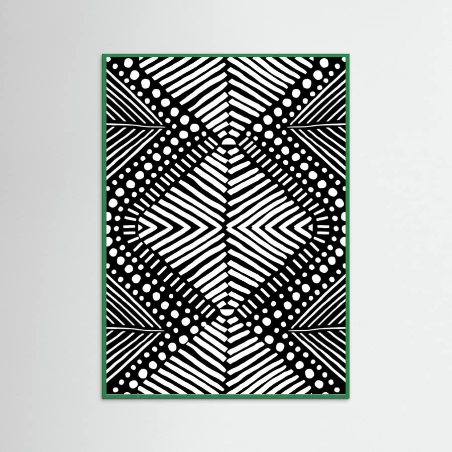 Green Wood Tribal Poster
