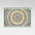 Green Wood Tribal Sun Poster