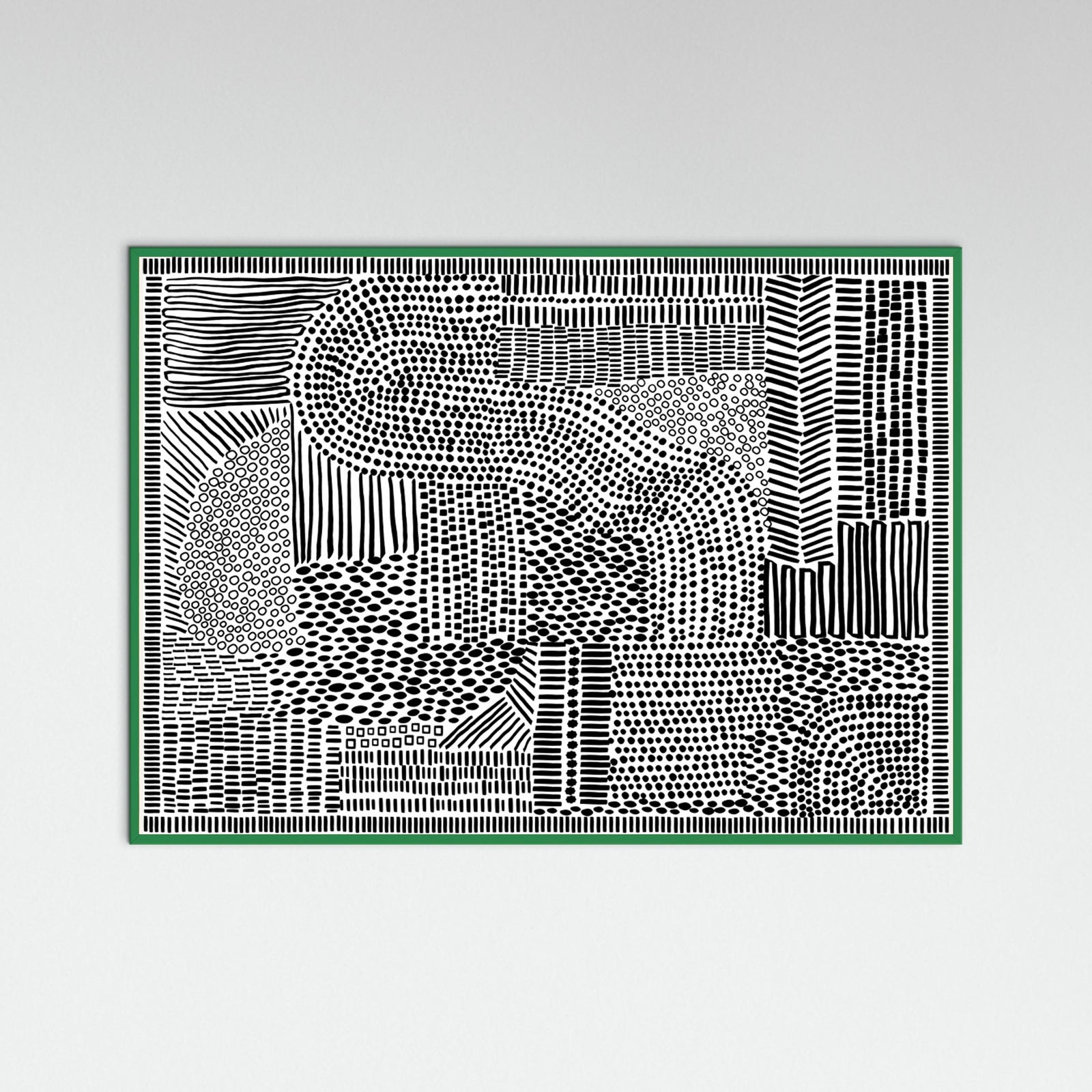 Green Wood Tribal Tapestry Poster
