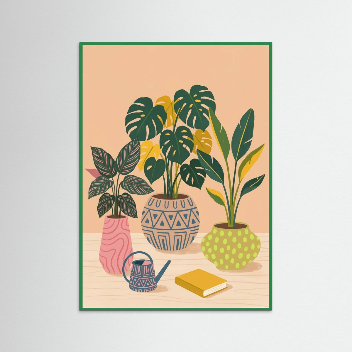 Green Wood Tropical Bloom Still