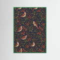 Green Wood Tulip Flower Pattern