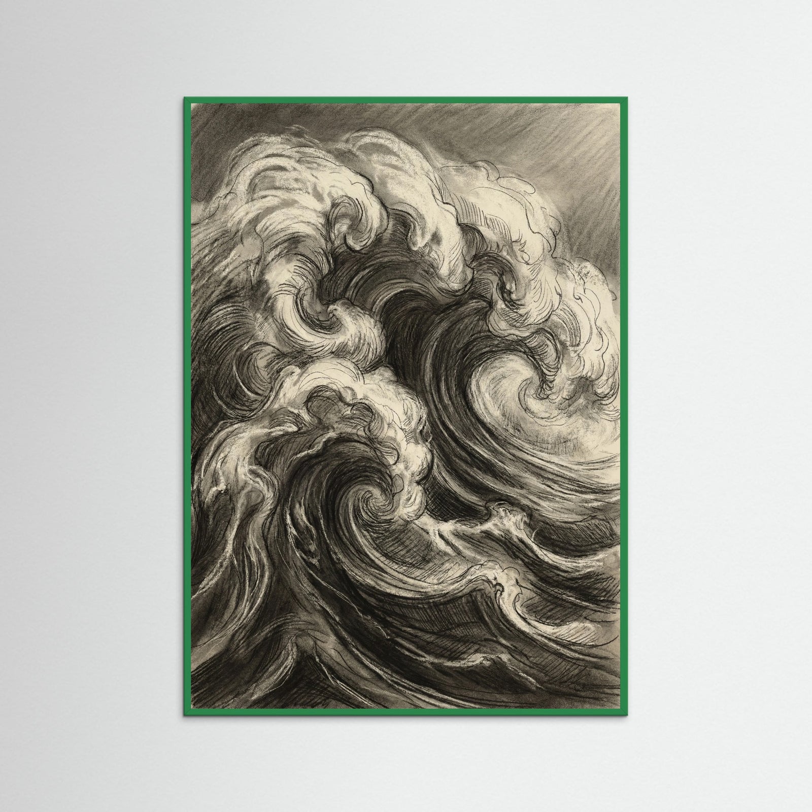 Green Wood Turbulent Visage