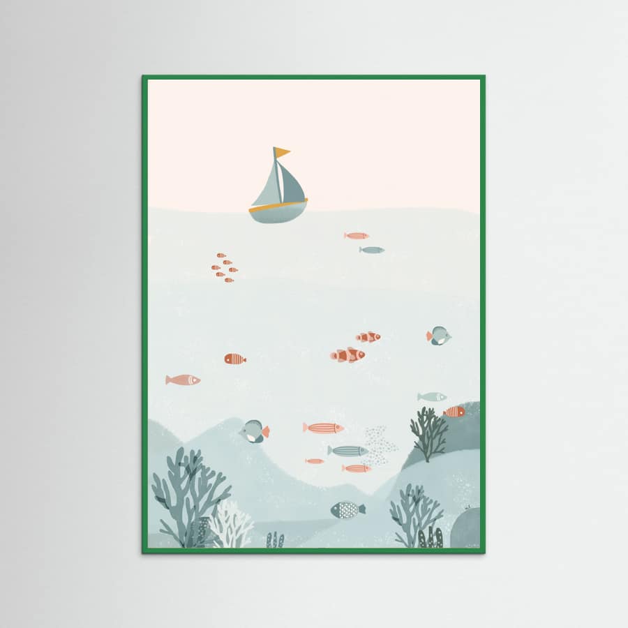 Under the Blue Sea Poster – Poster und Kunstdruck