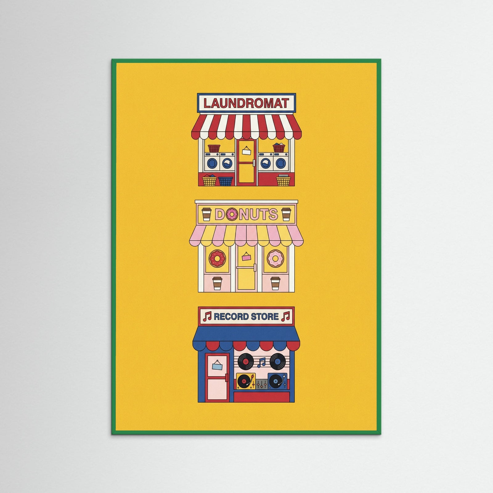 Green Wood Urban Barber Pole