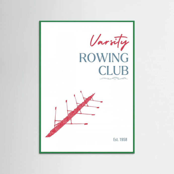 Varsity Rowing Club -juliste – juliste ja taidepainatus