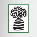 Vase Striped Poster – plakat og kunsttryk