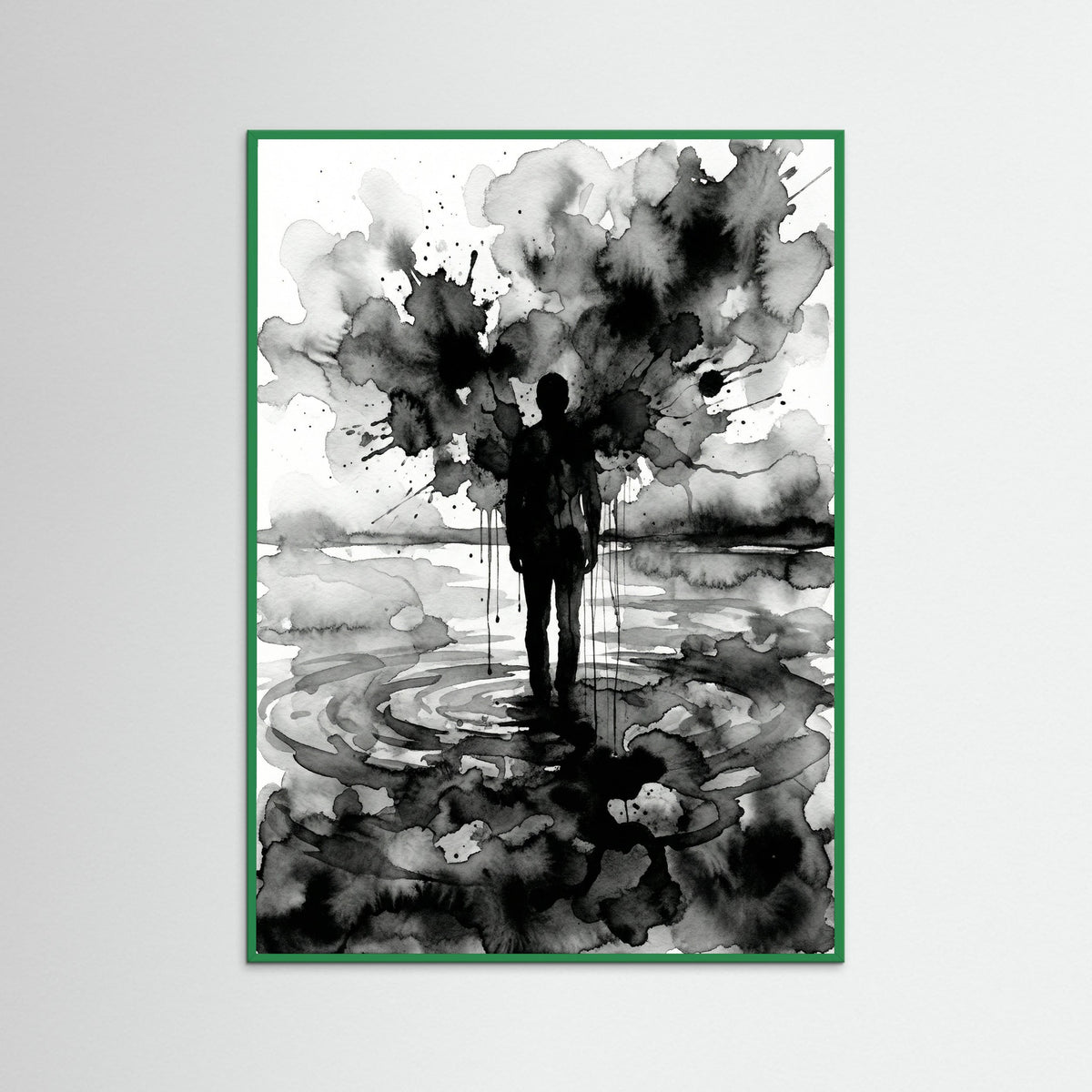 Green Wood Veiled Emotion