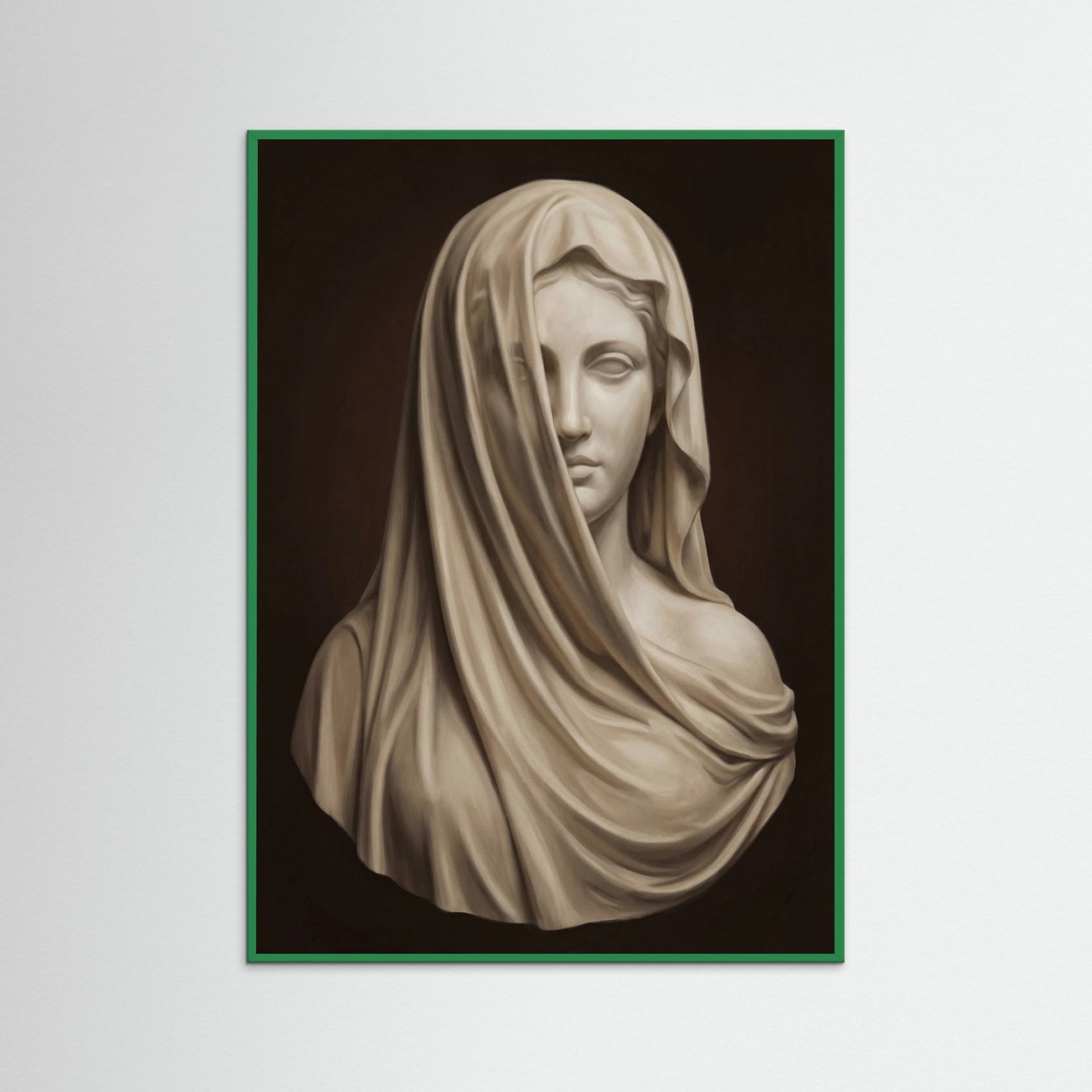 Green Wood Veiled Form