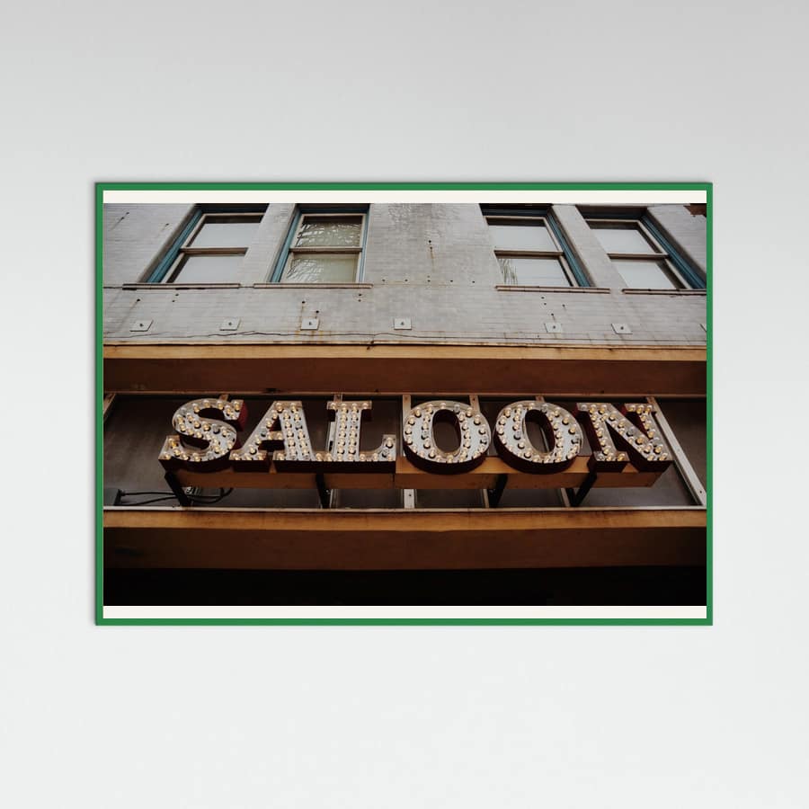 Ventura Saloon Poster – poster and art print