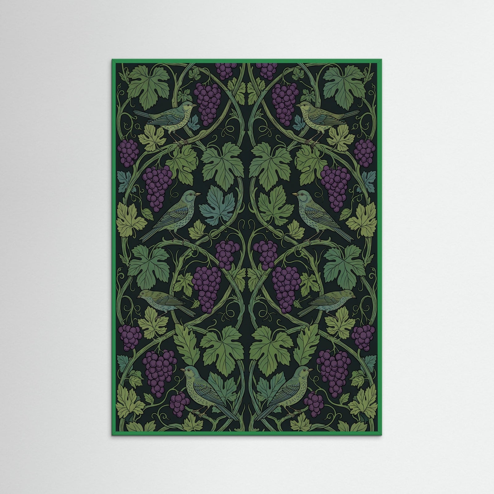 Green Wood Verdant Bloom Pattern