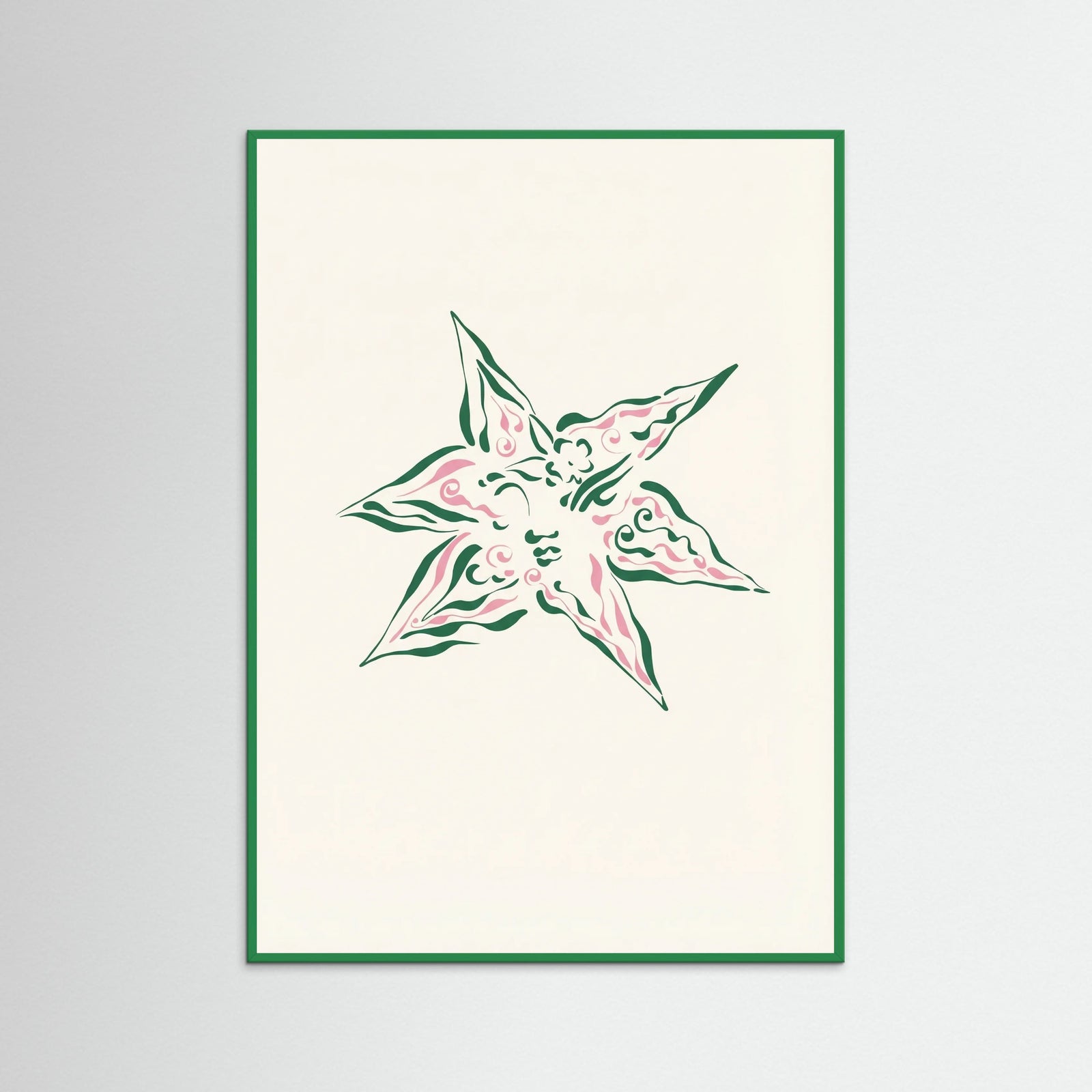 Green Wood Verdant Bloom Star