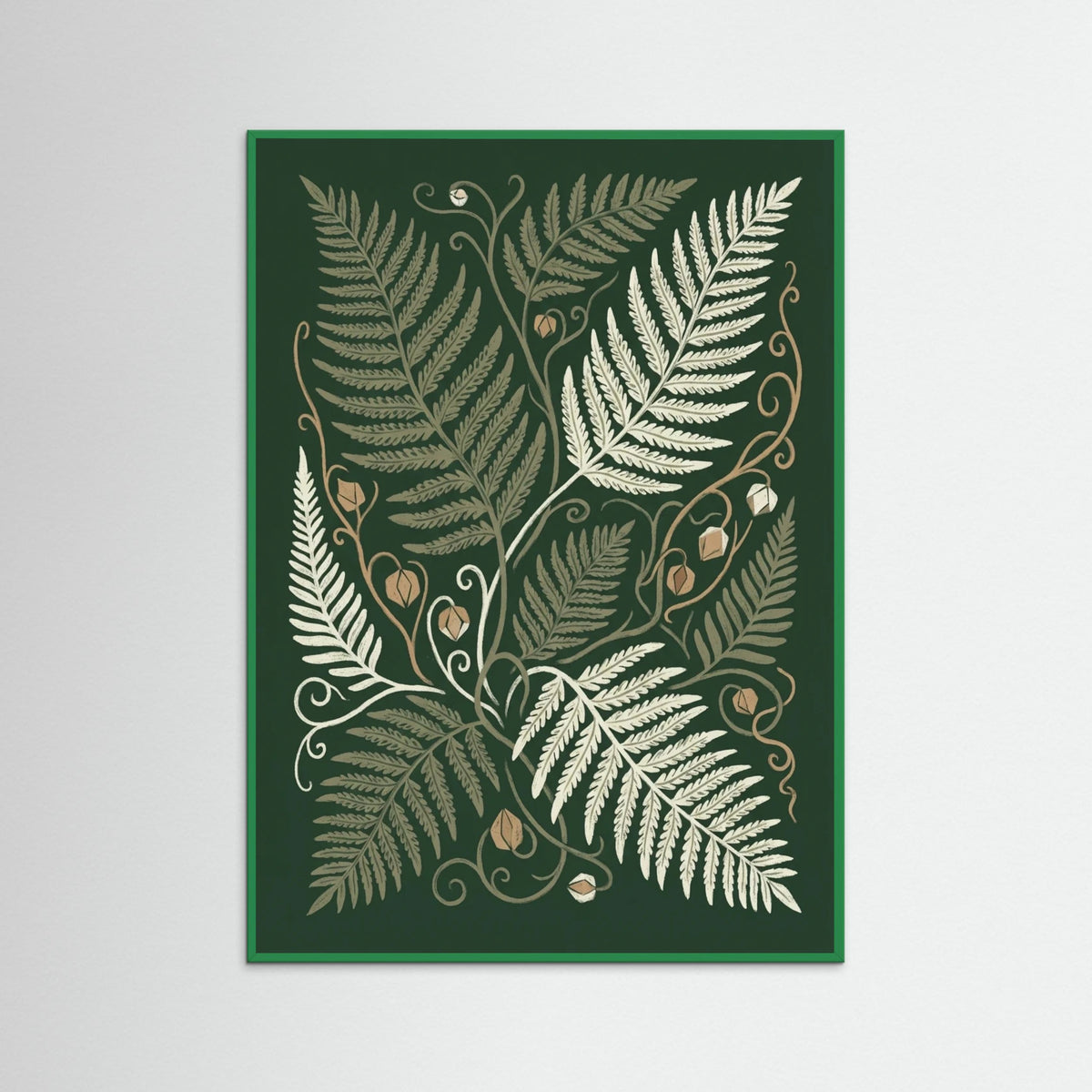 Green Wood Verdant Bloom Vines
