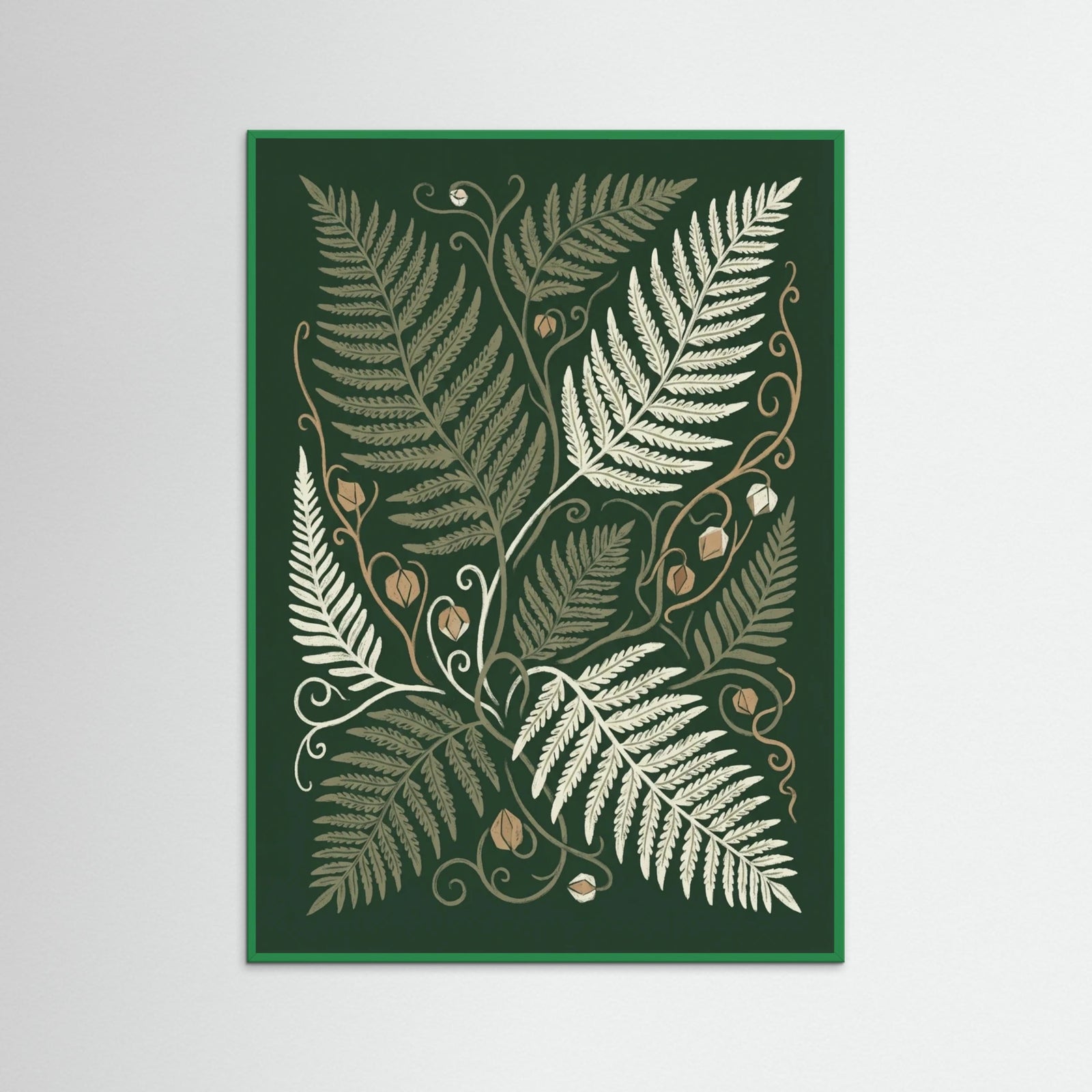 Green Wood Verdant Bloom Vines