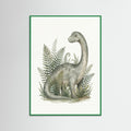 Green Wood Verdant Dino Portrait