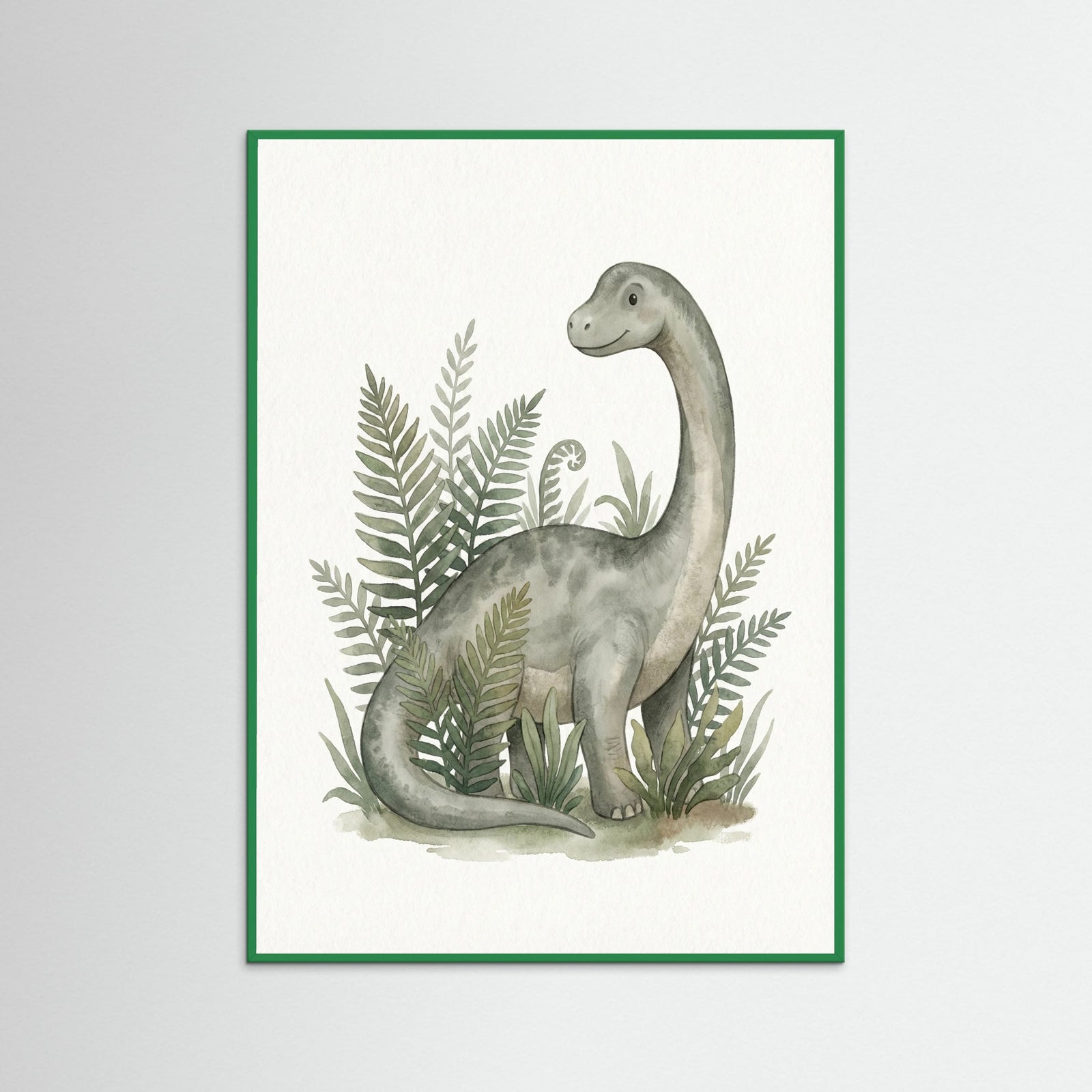 Green Wood Verdant Dino Portrait
