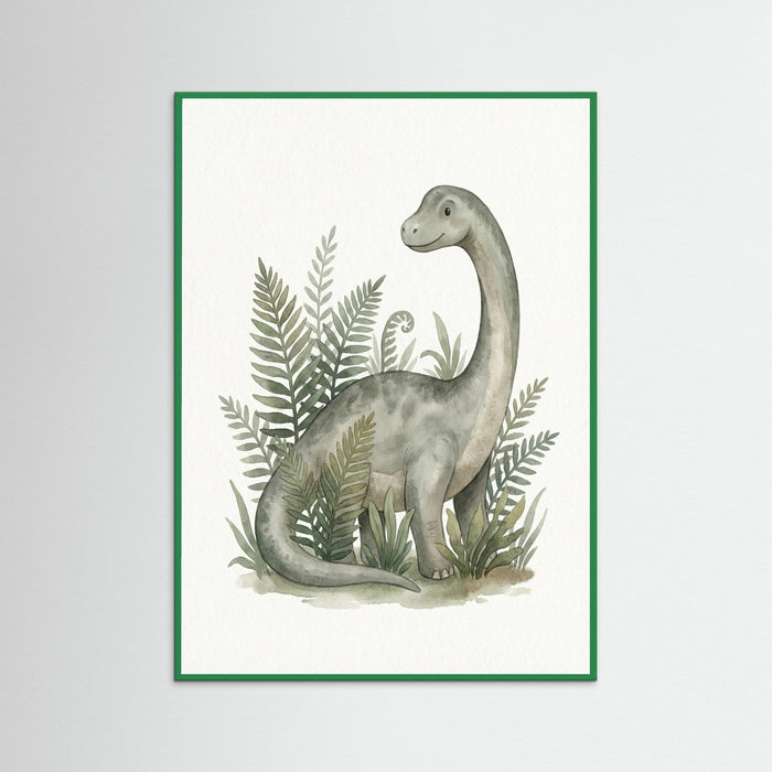 Green Wood Verdant Dino Portrait