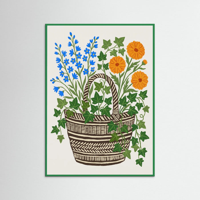 Green Wood Vibrant Botanical Urn
