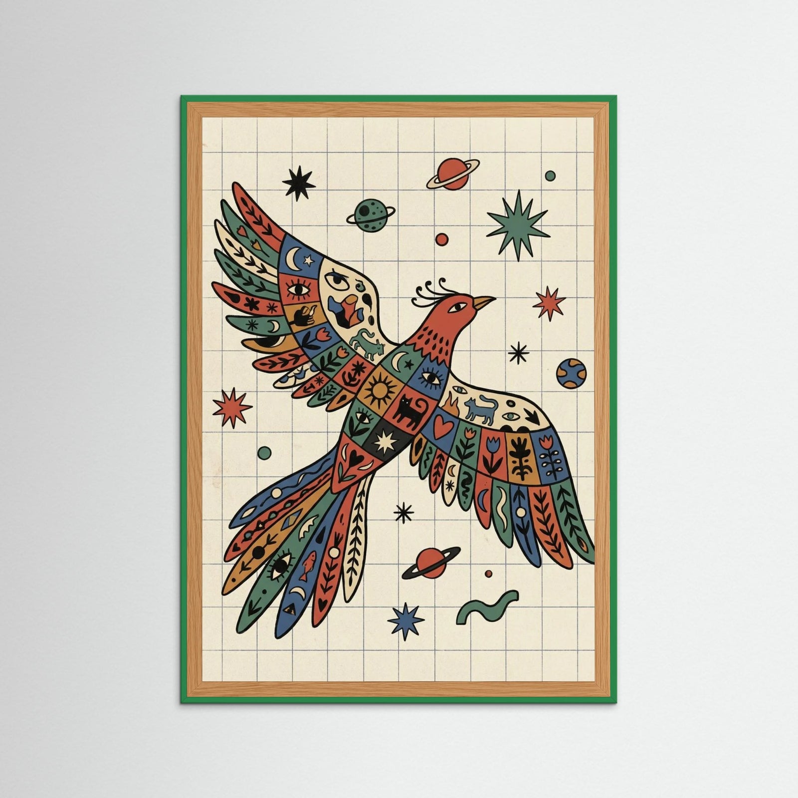 Green Wood Vibrant Coils