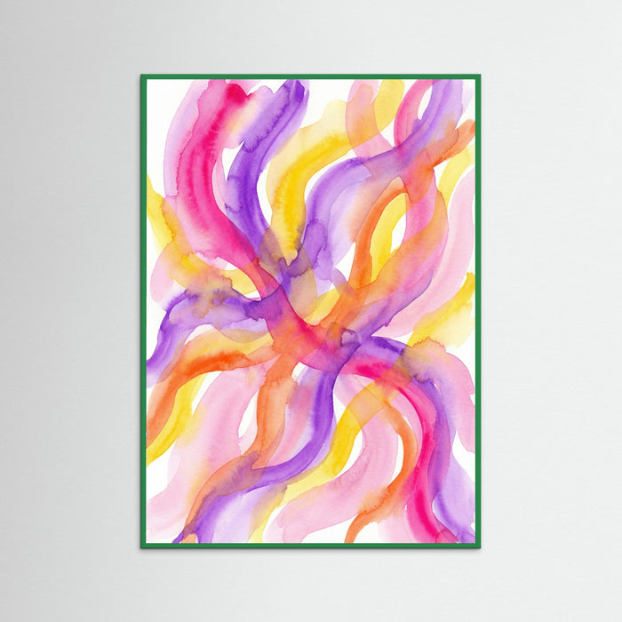 Green Wood Vibrant Color Blocks
