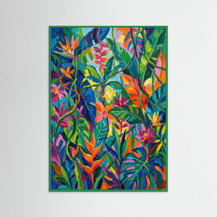 Green Wood Vibrant Fauve Landscape