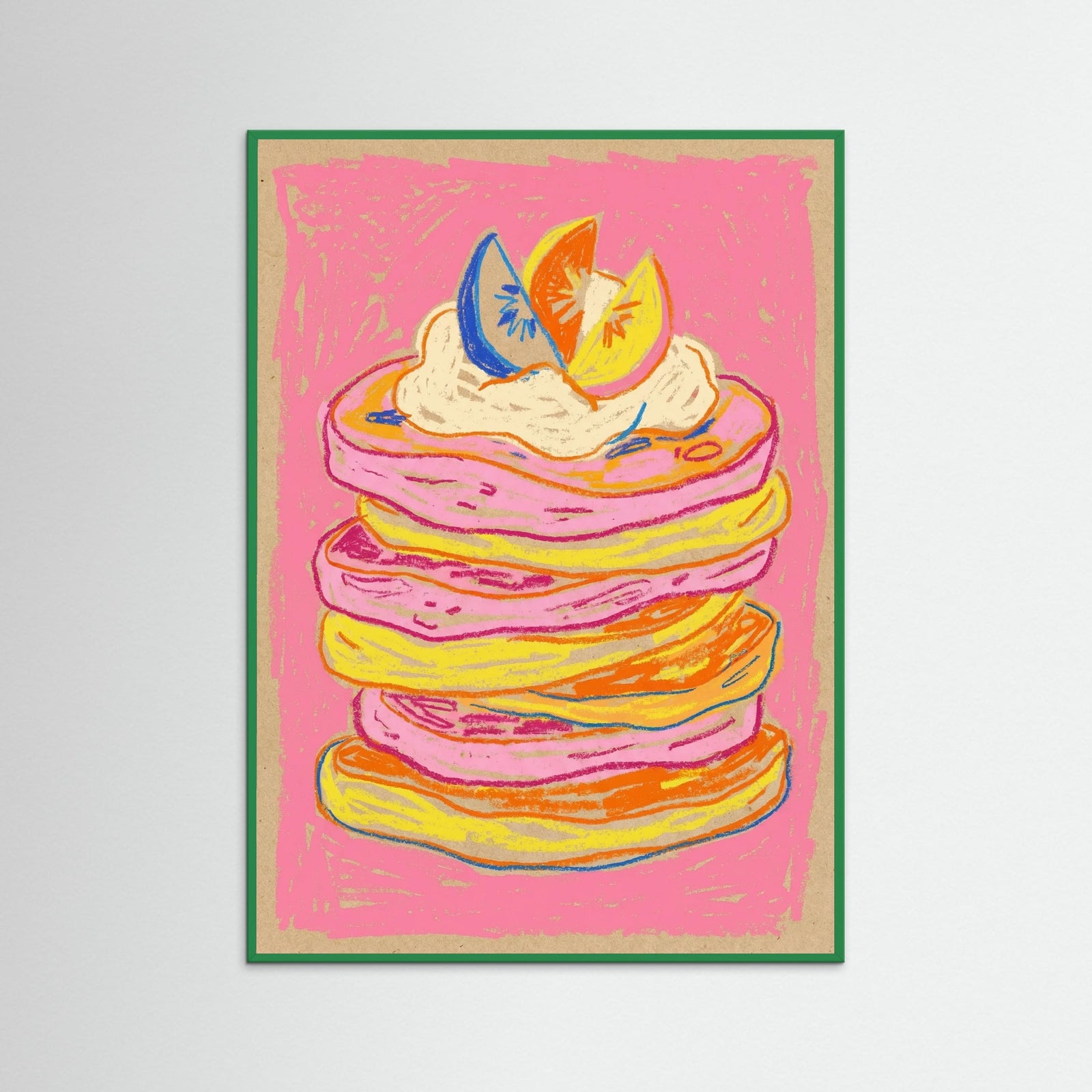 Green Wood Vibrant Fruit Bowl