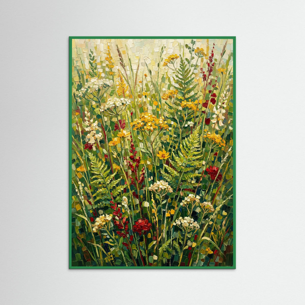 Green Wood Vibrant Garden Tapestry