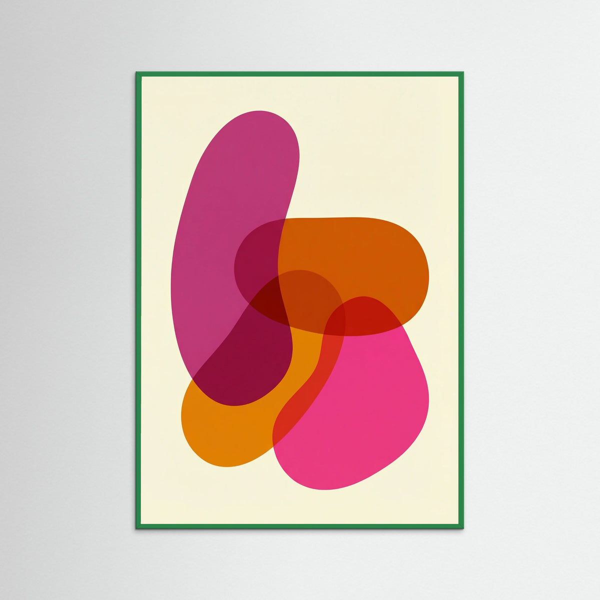 Green Wood Vibrant Overlap Forms