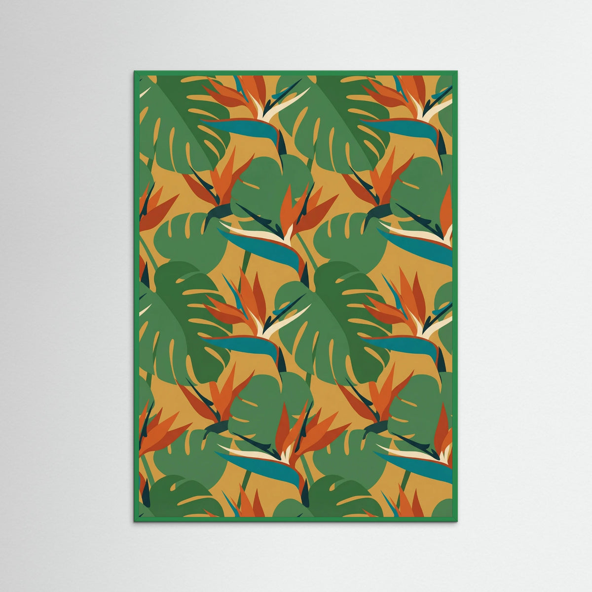 Green Wood Vibrant Pansy Bloom