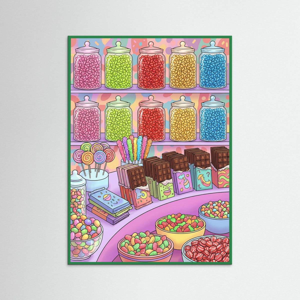 Green Wood Vibrant Sweet Aisles