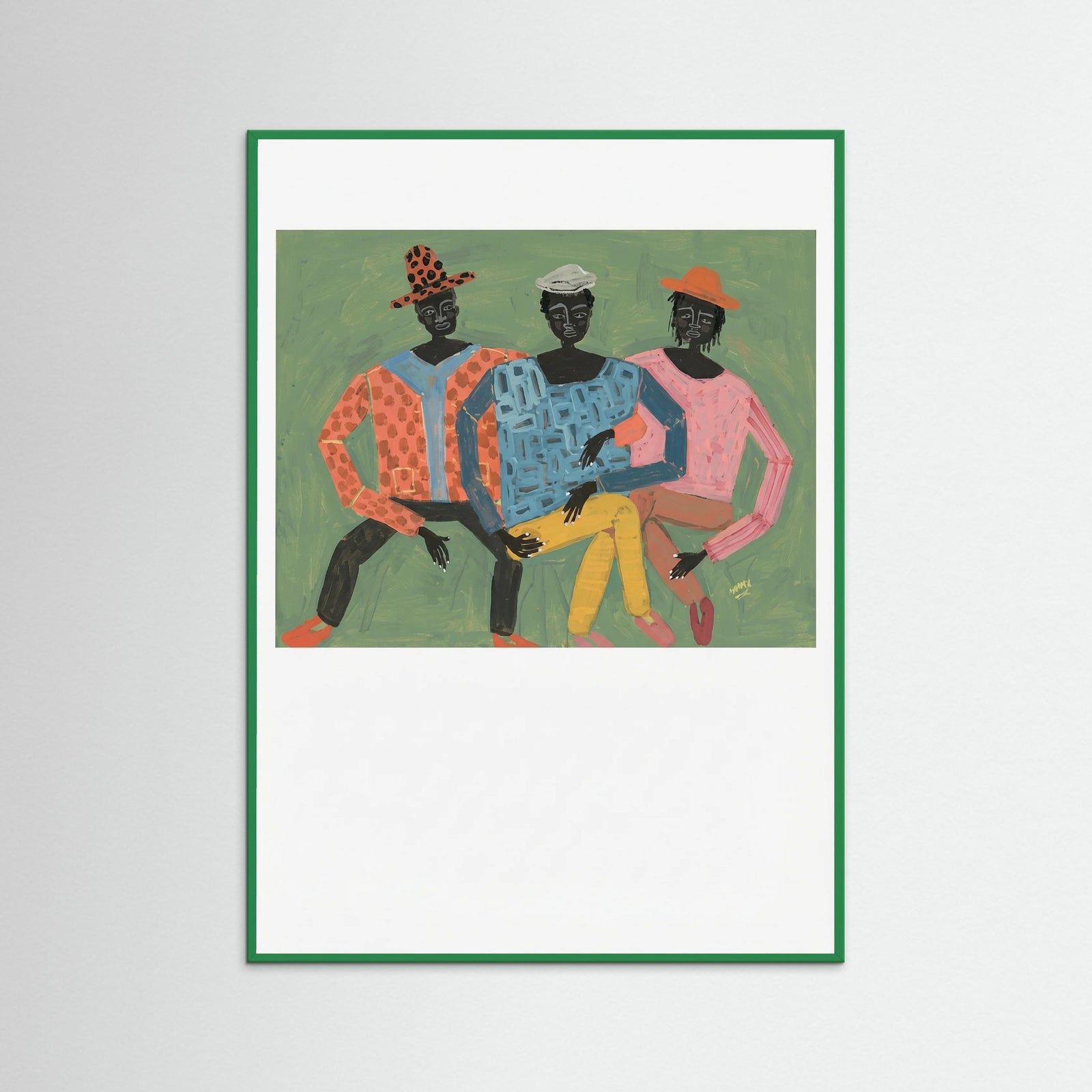 Green Wood Vibrant Trio