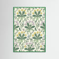 Green Wood Victorian Floral Harmony