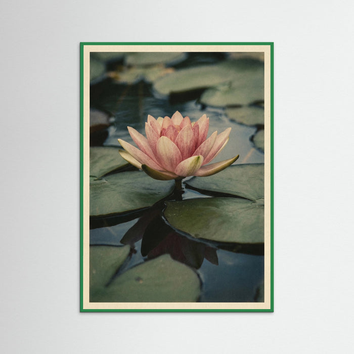Green Wood Vintage Lotus Study