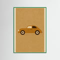 Green Wood Vintage Racecar