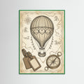 Green Wood Vintage Travel Elegance