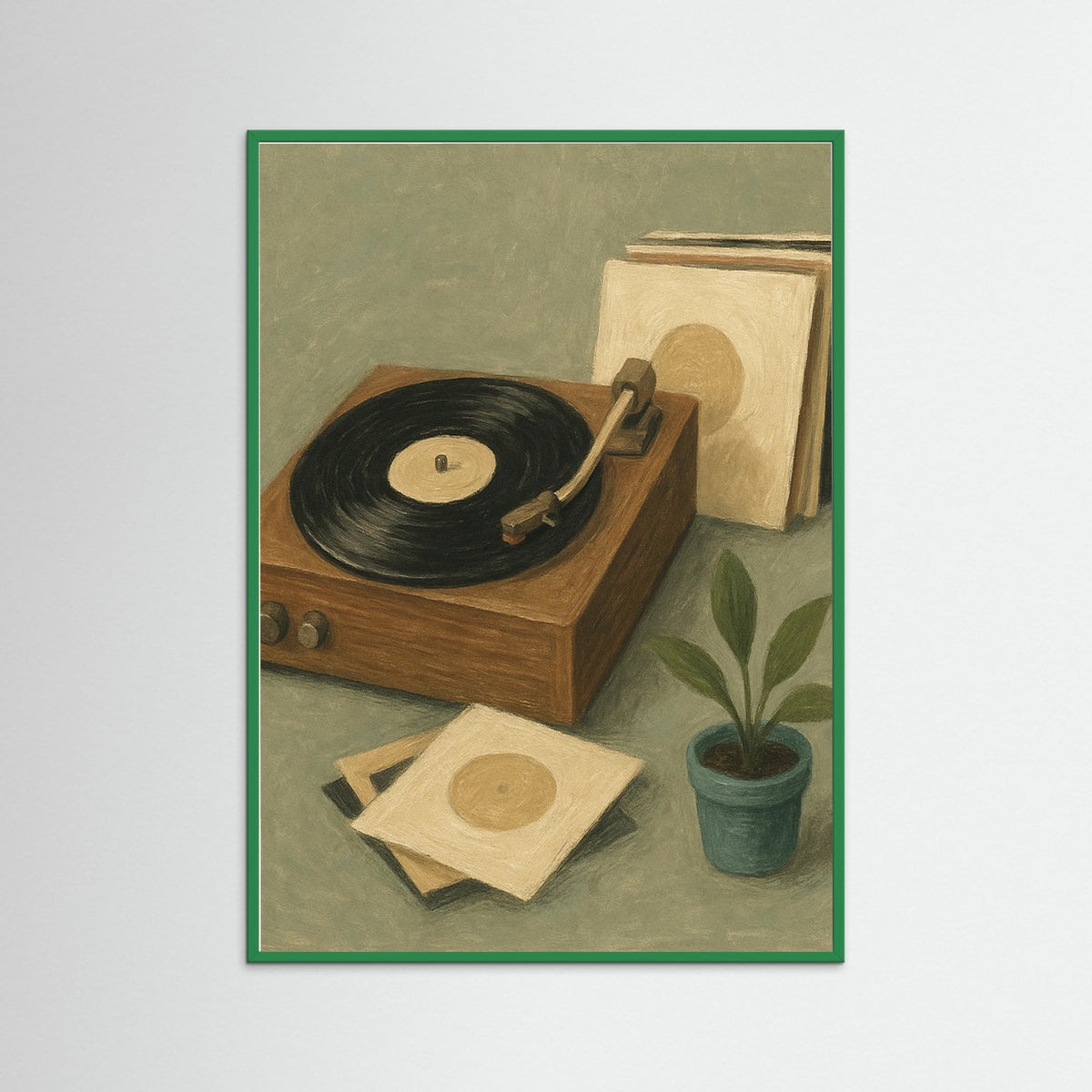 Green Wood Vintage Vinyls