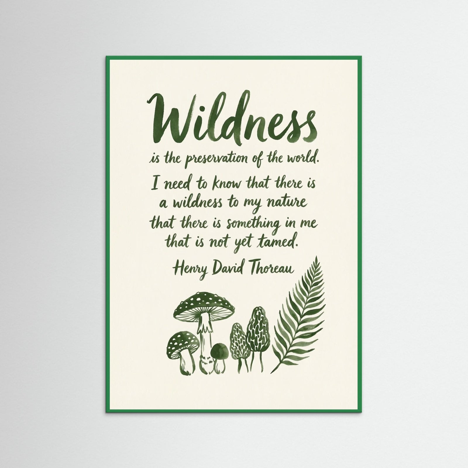 Green Wood Walking Thoughts