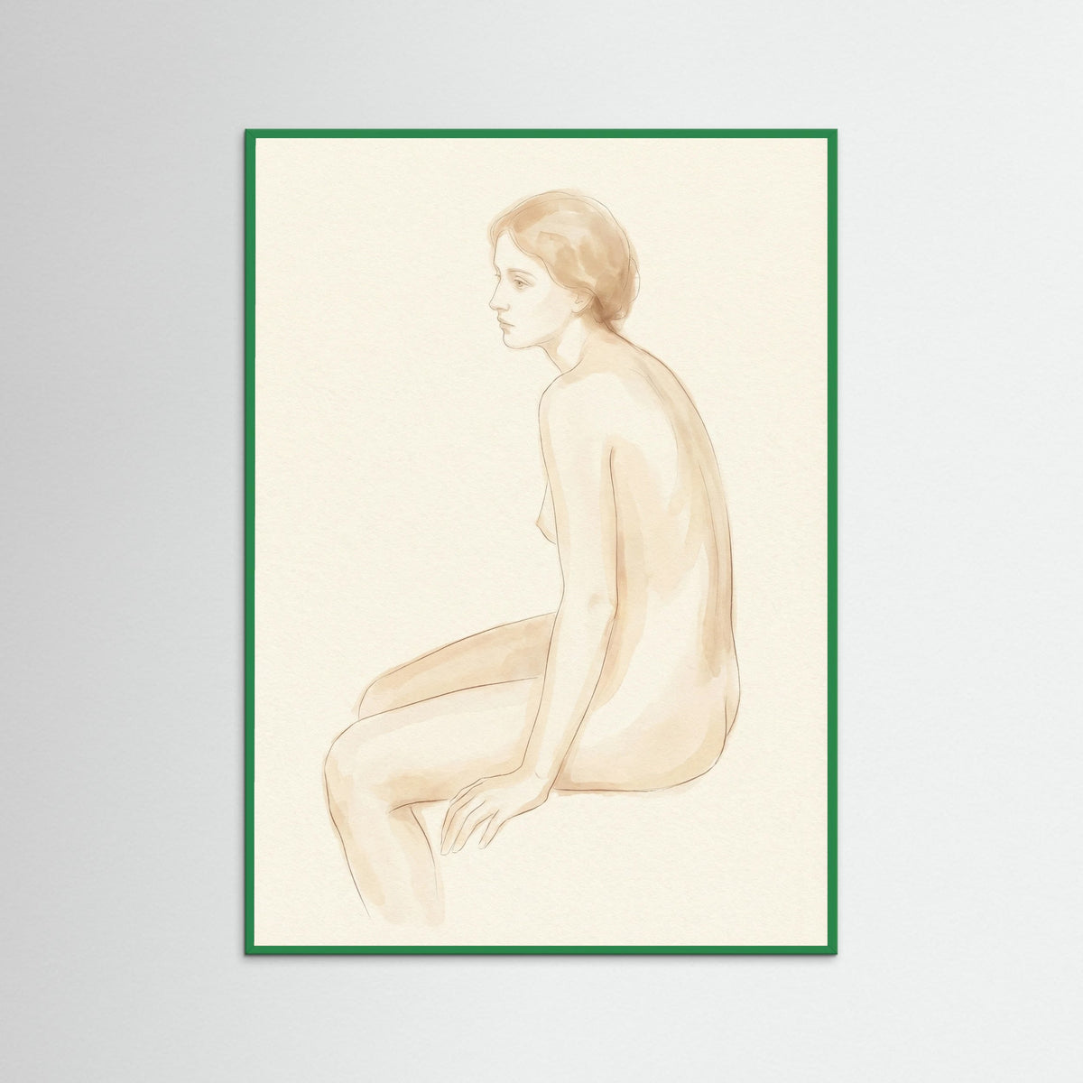 Green Wood Washing Nude