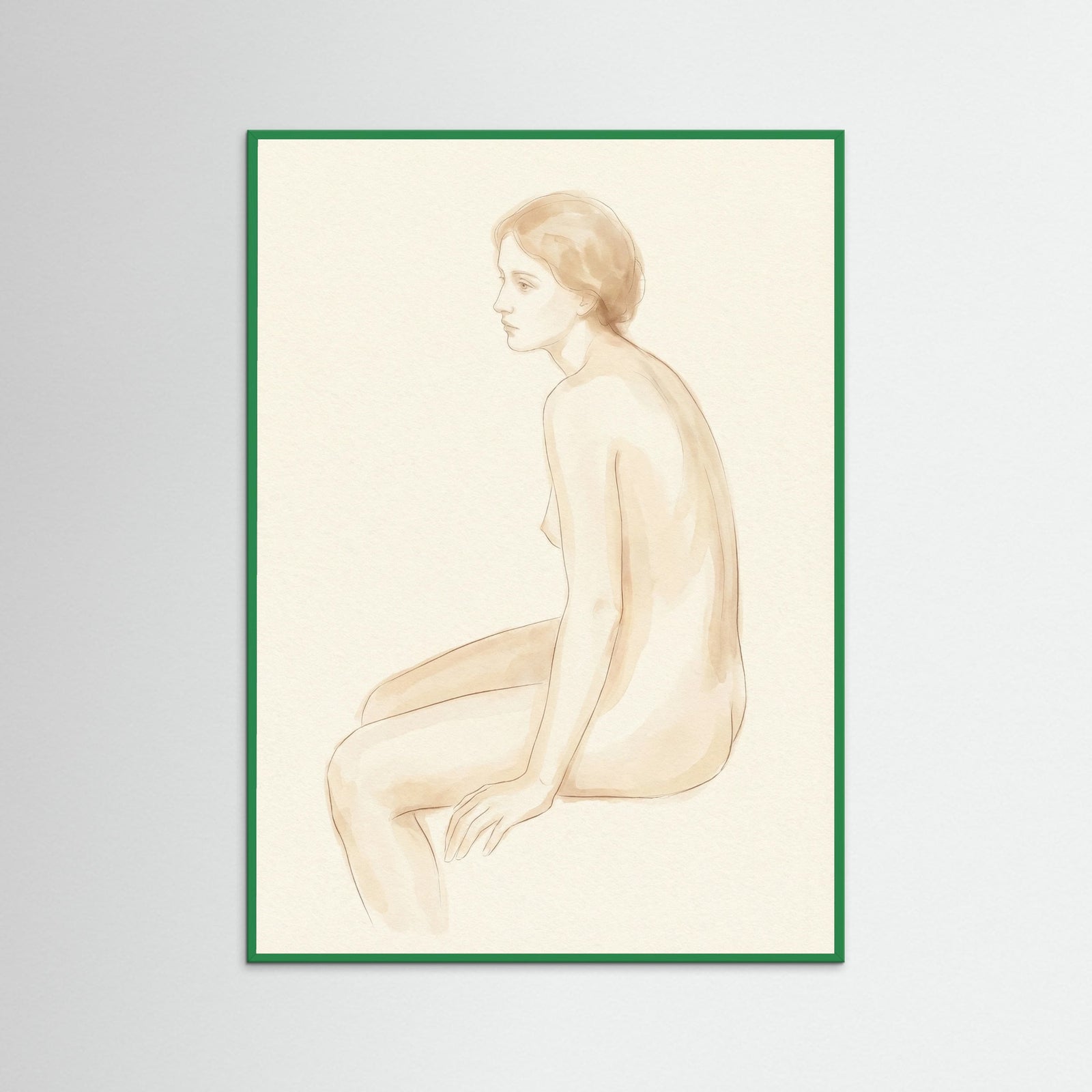 Green Wood Washing Nude