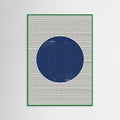 Poster Watercolor Circle and Stripes – poster e stampa artistica