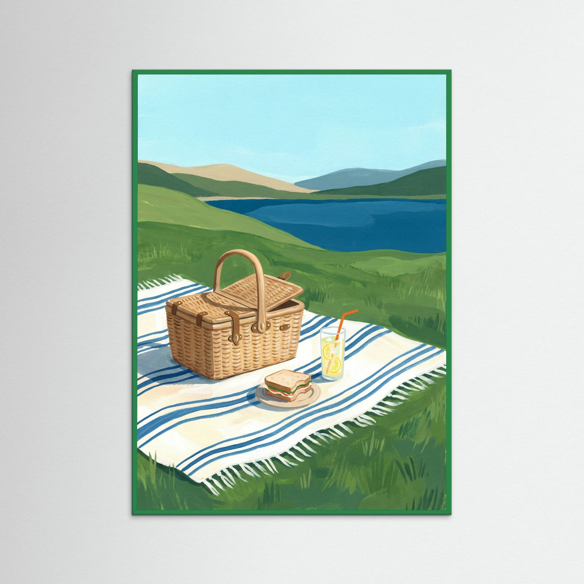 Green Wood Waterfront Daydream