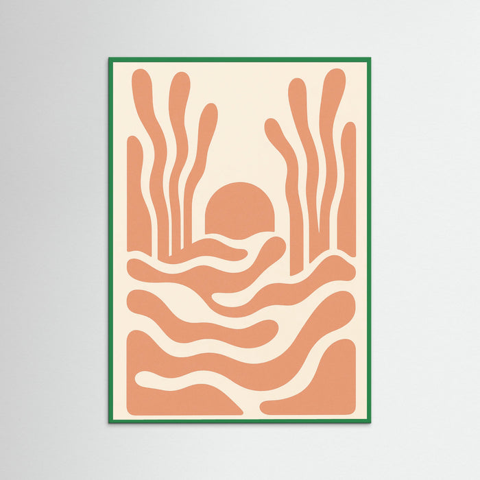 Green Wood Wave Embrace