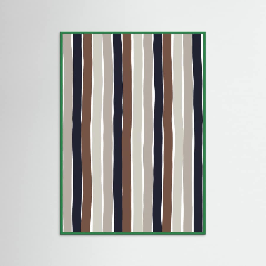 Wavy Earth Stripes Poster – poster and art print